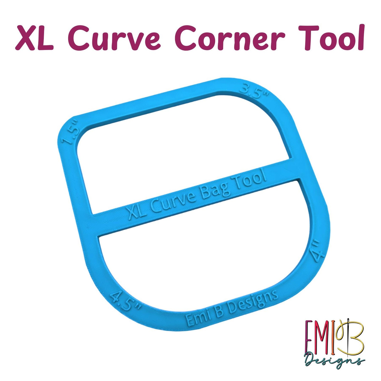 XL Curved Corner Tool Curved Bag ruler Curved corner Tool Bag Making Ruler Bag