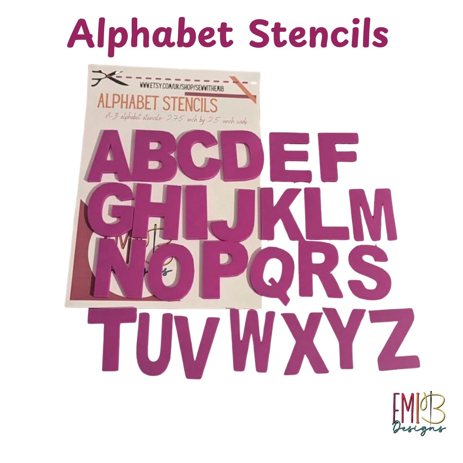 A to Z Letter Templates Letter Stencils for Sewing and Crafts Applique Letters