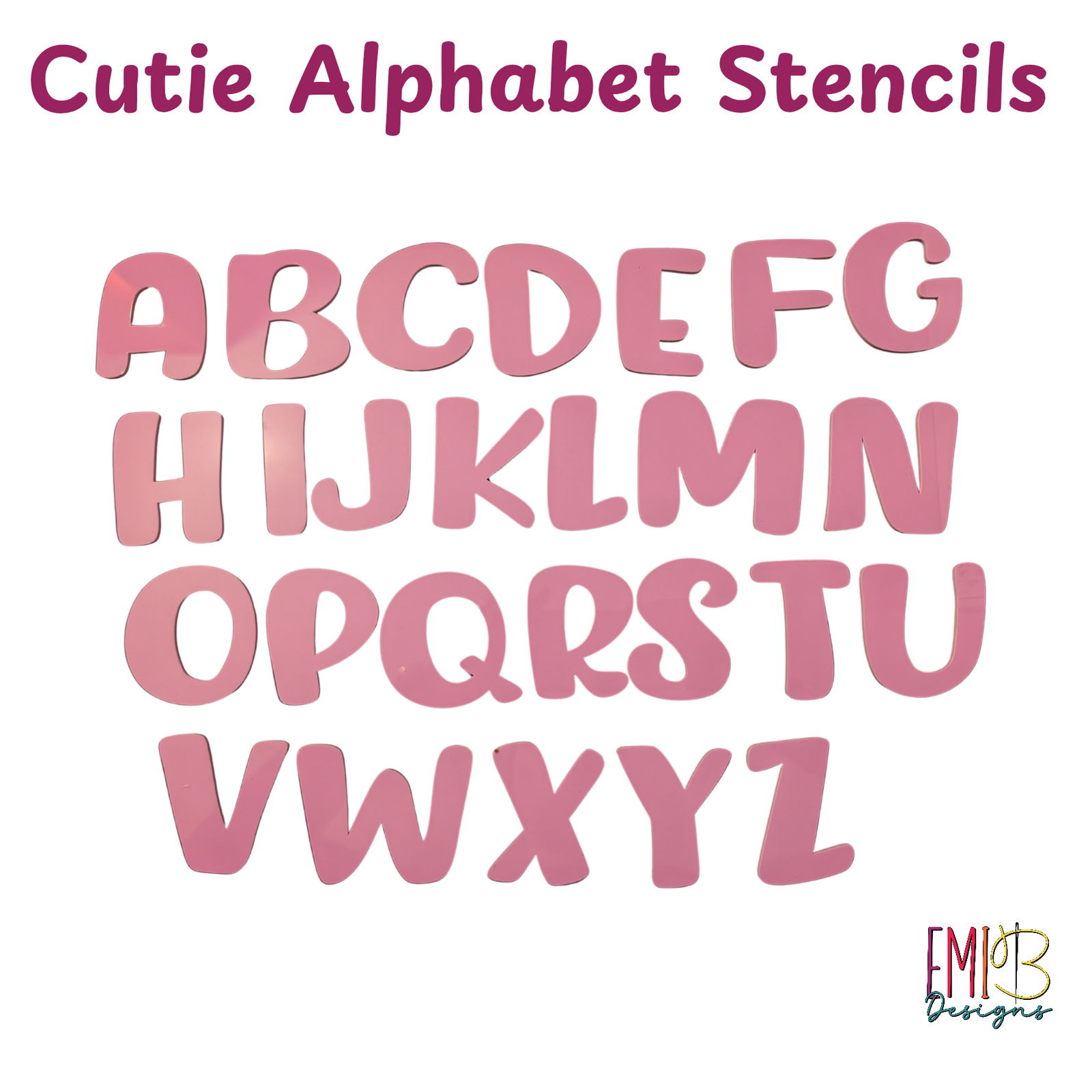 Cutie Style A to Z Letter Templates Letter Stencils for Sewing and Crafts