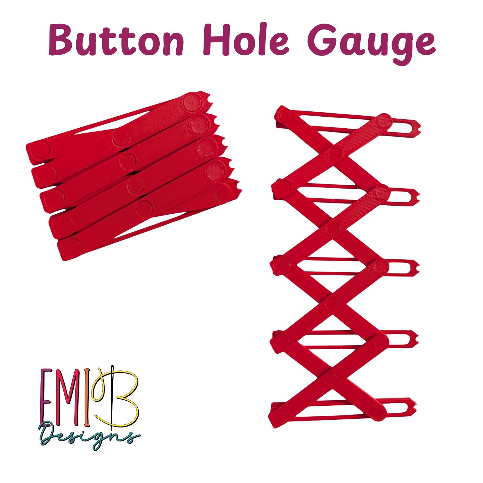 Button Gauge tool Perfectly line up buttons Dressmaking tool Button Spacer Tool