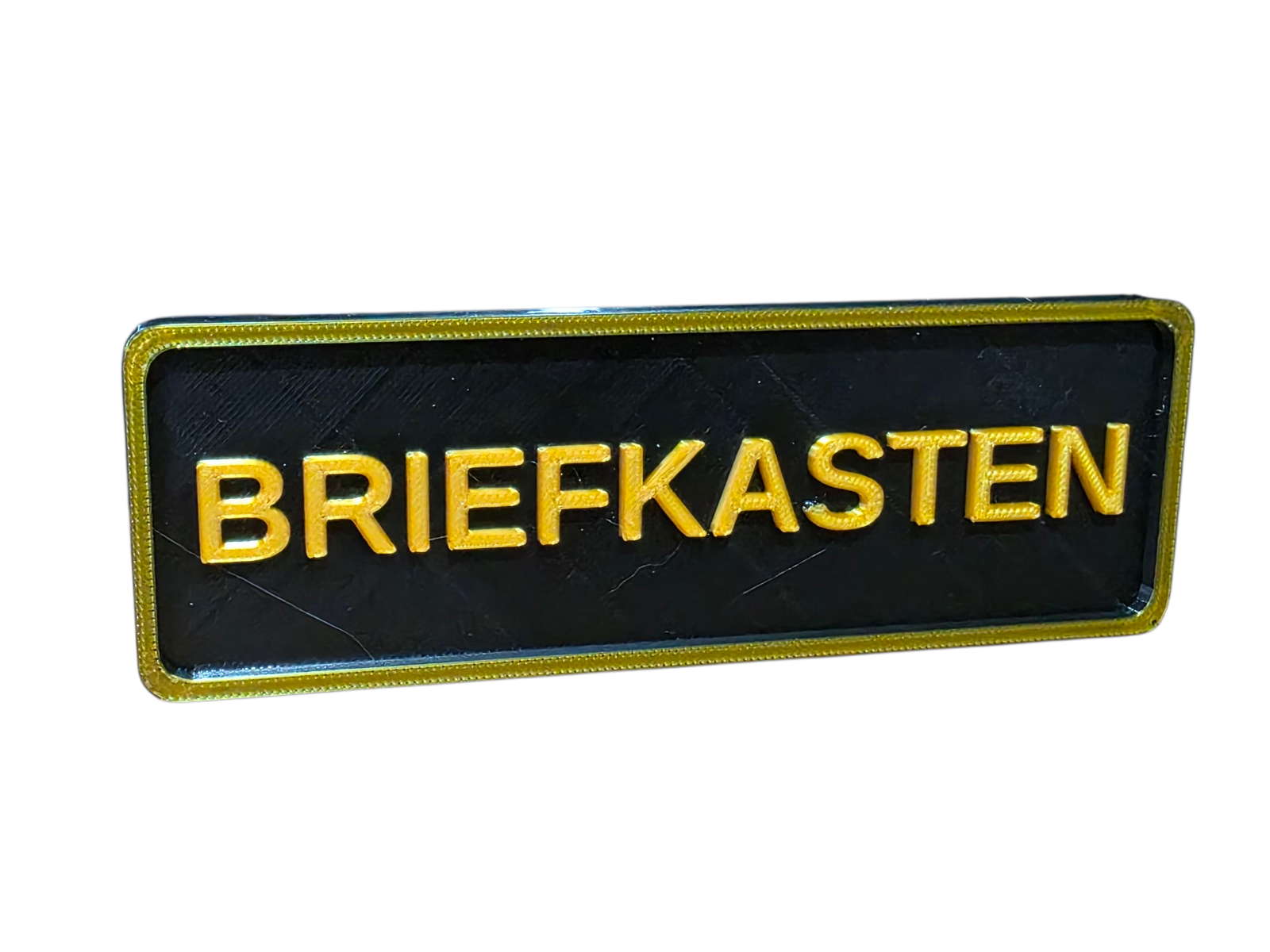 BRIEFKASTEN Sign Plaque PETG Waterproof UV & Heat Resistant Self adhesive