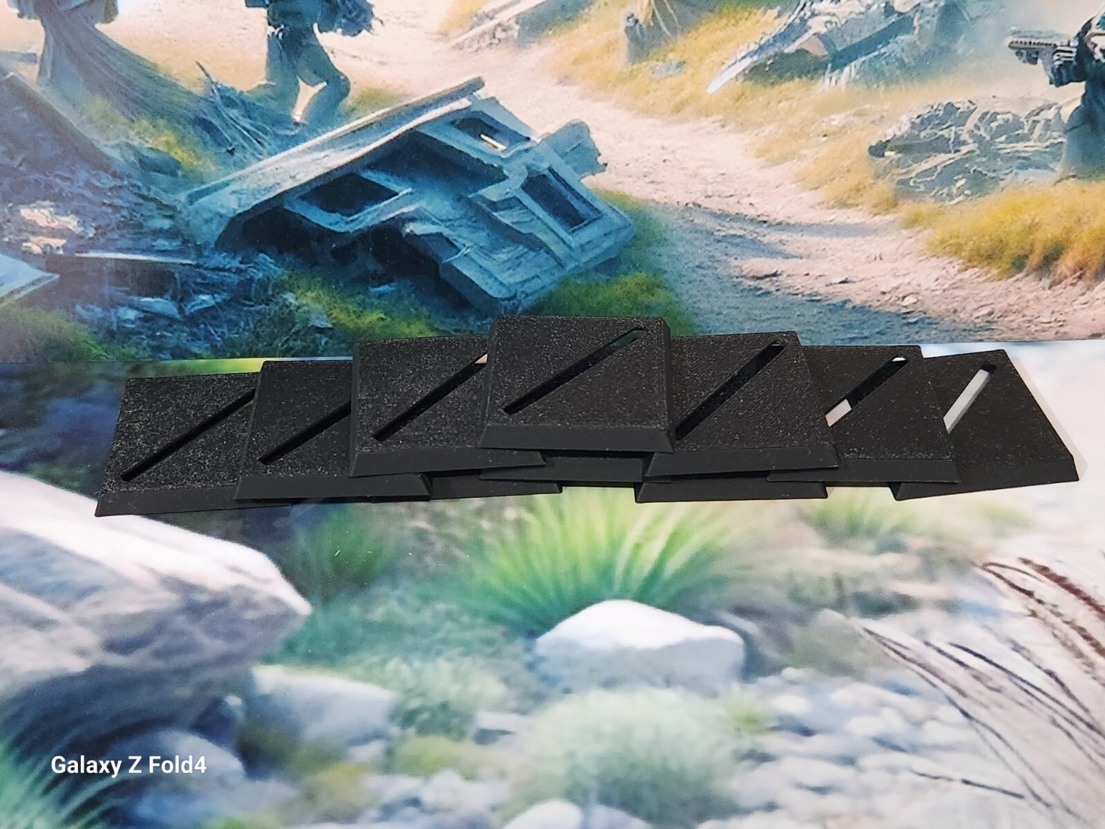 Wargaming Bases 25mm Square Slotted PLA Plastic for War Gaming  Tabletop Games