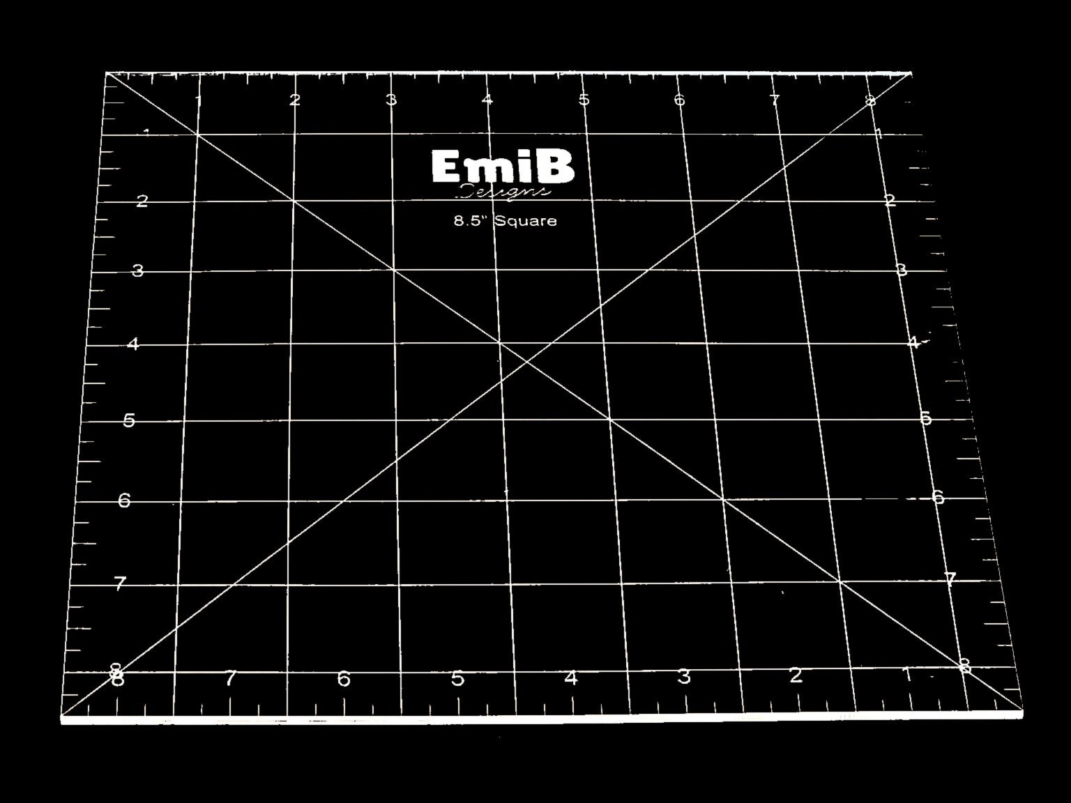 8.5 inch Square Acrylic Sewing Ruler