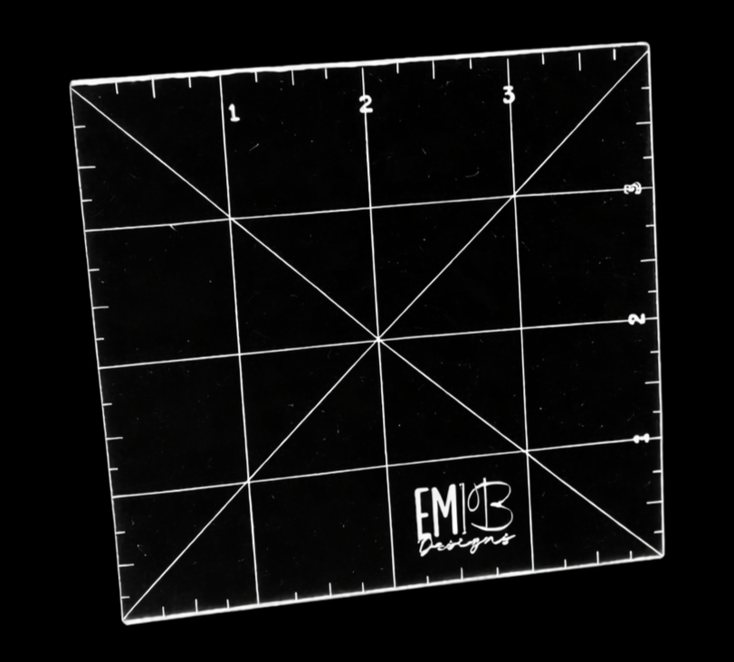 4 inch Square Acrylic Sewing Ruler