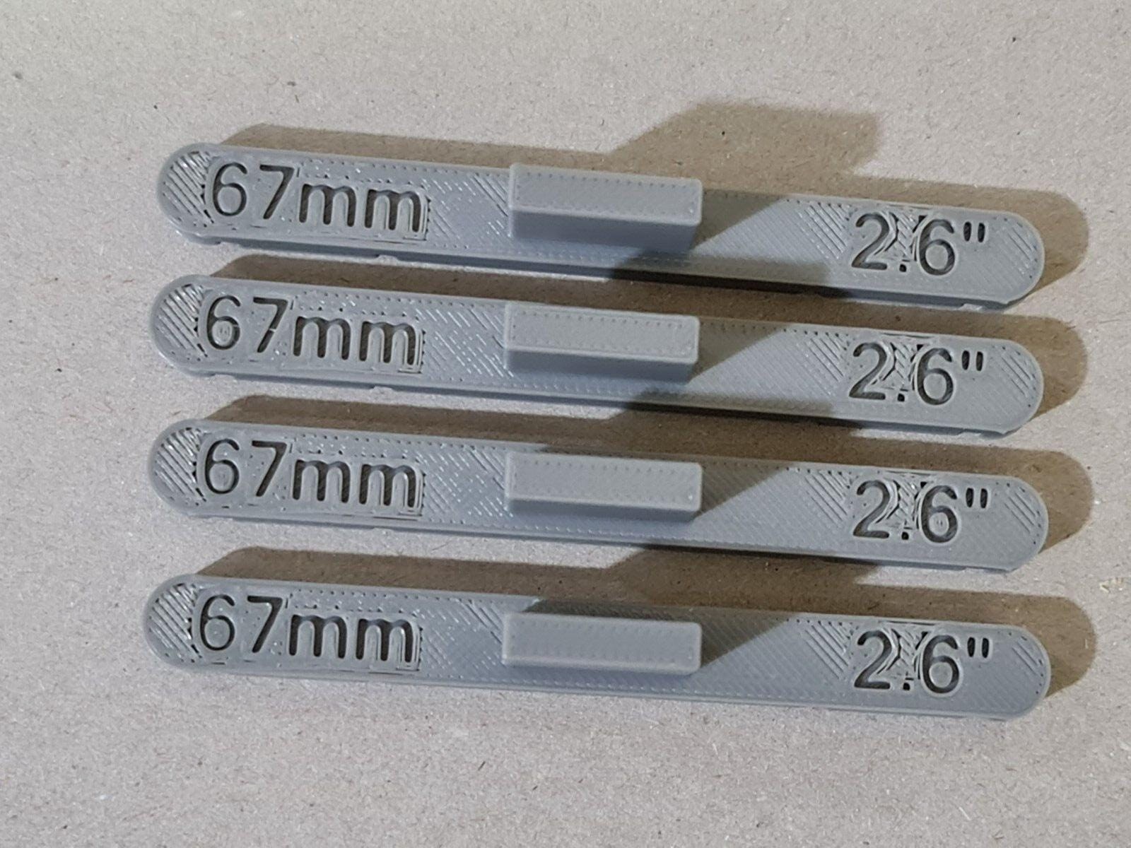 New 4 Pack Grey 67mm OO/HO Gauge Parallel Track Tools Model Railway Train