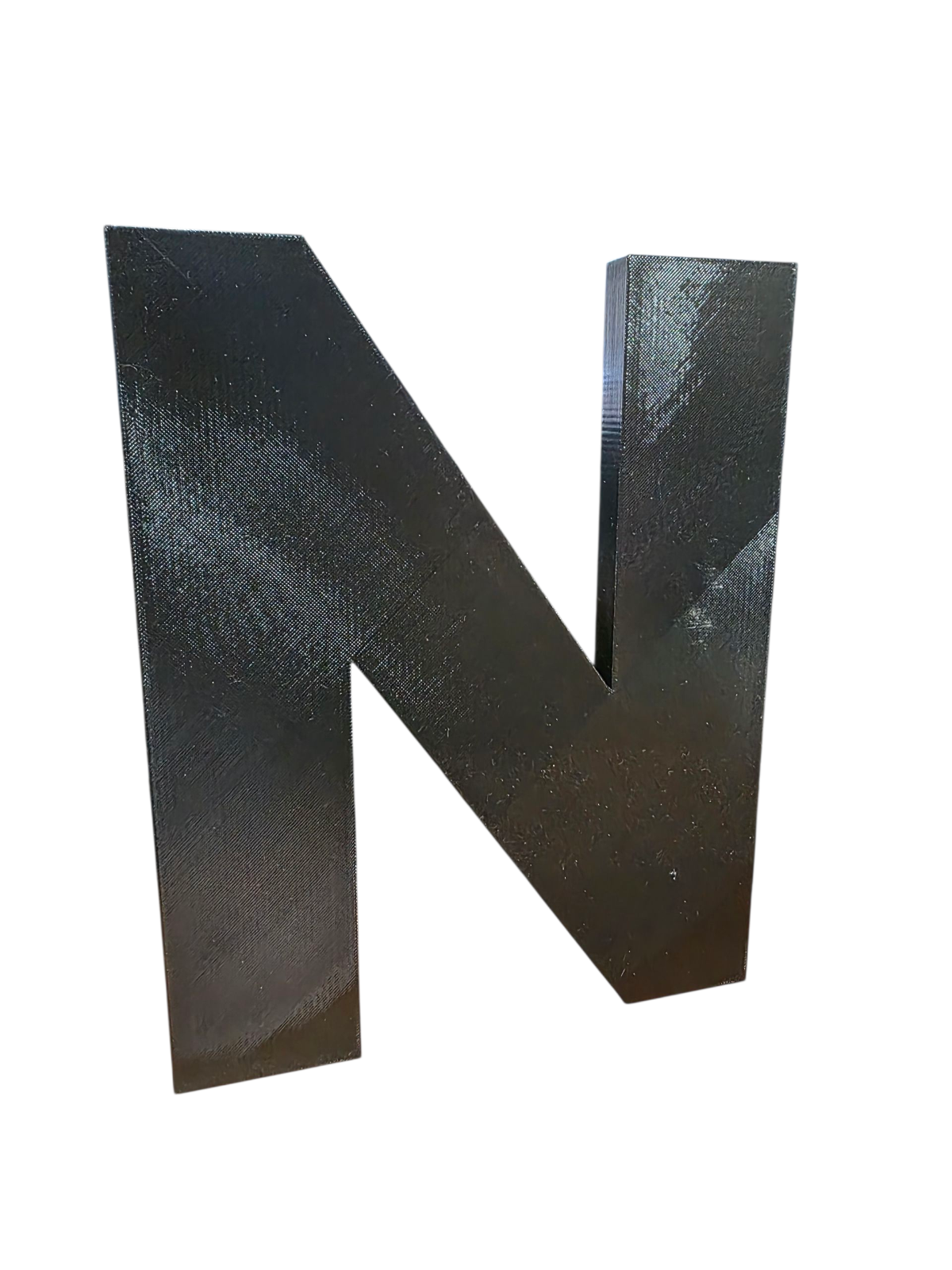 LETTER N 3D PETG 10" Sign – Outdoor Indoor Use – Waterproof, UV & Heat Resistant