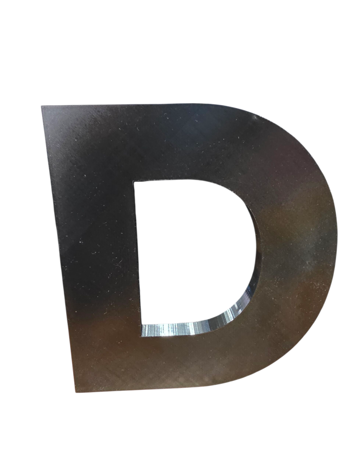 LETTER D 3D PETG 10" Sign – Outdoor Indoor Use – Waterproof, UV & Heat Resistant