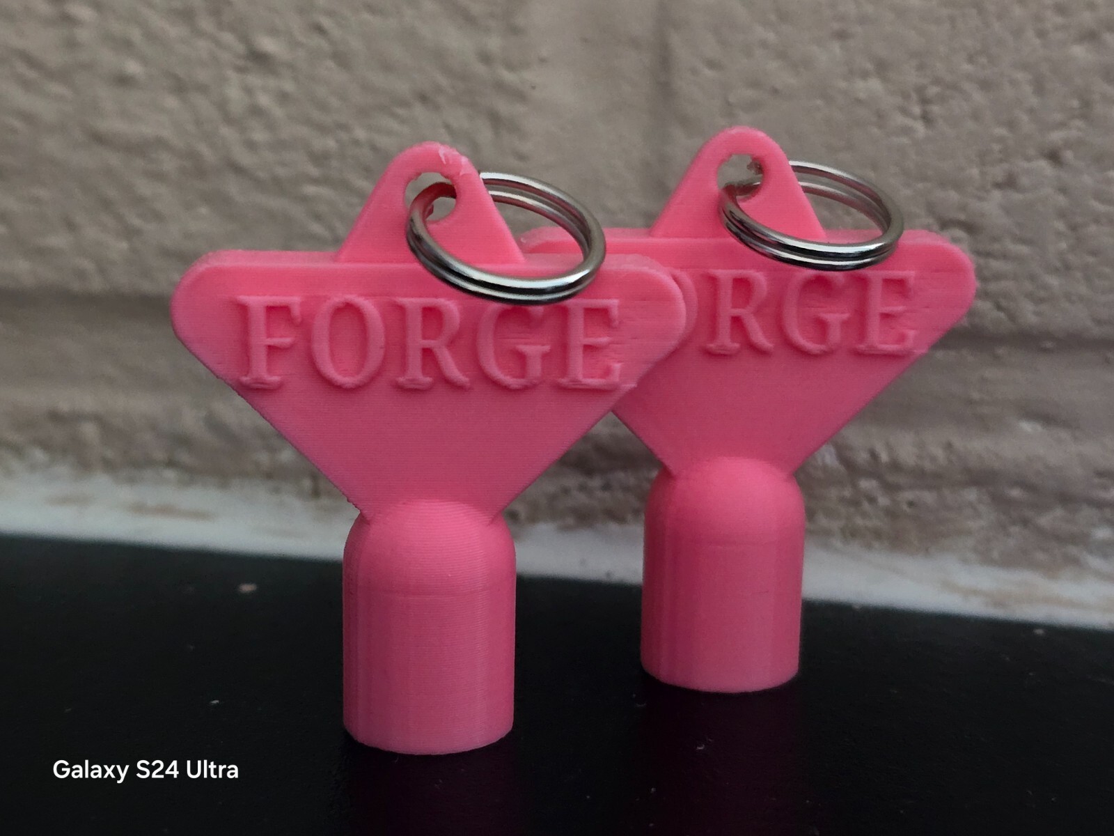 2 x Gas Electric Meter Box Utility Key Cupboard Pink PLA Plastic Biodegradable
