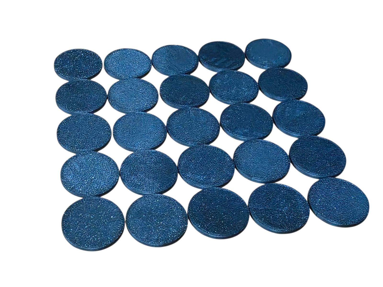 25mm Round Circle Wargaming Bases PLA Plastic Durable Smooth Moisture-Resistant