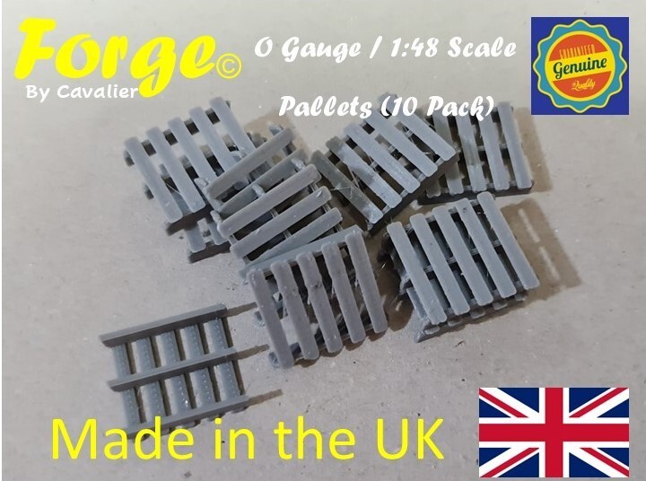 New Grey Pallets O Gauge 1:48 Scale Models Train Railway (10 Pack)