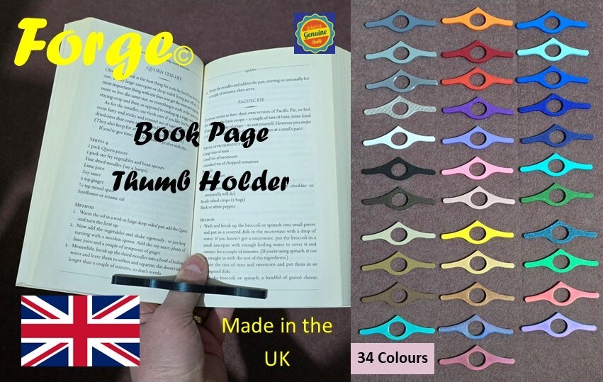 One Handed Book Page Holder - Thumb Reading Aid, Gift, Studying