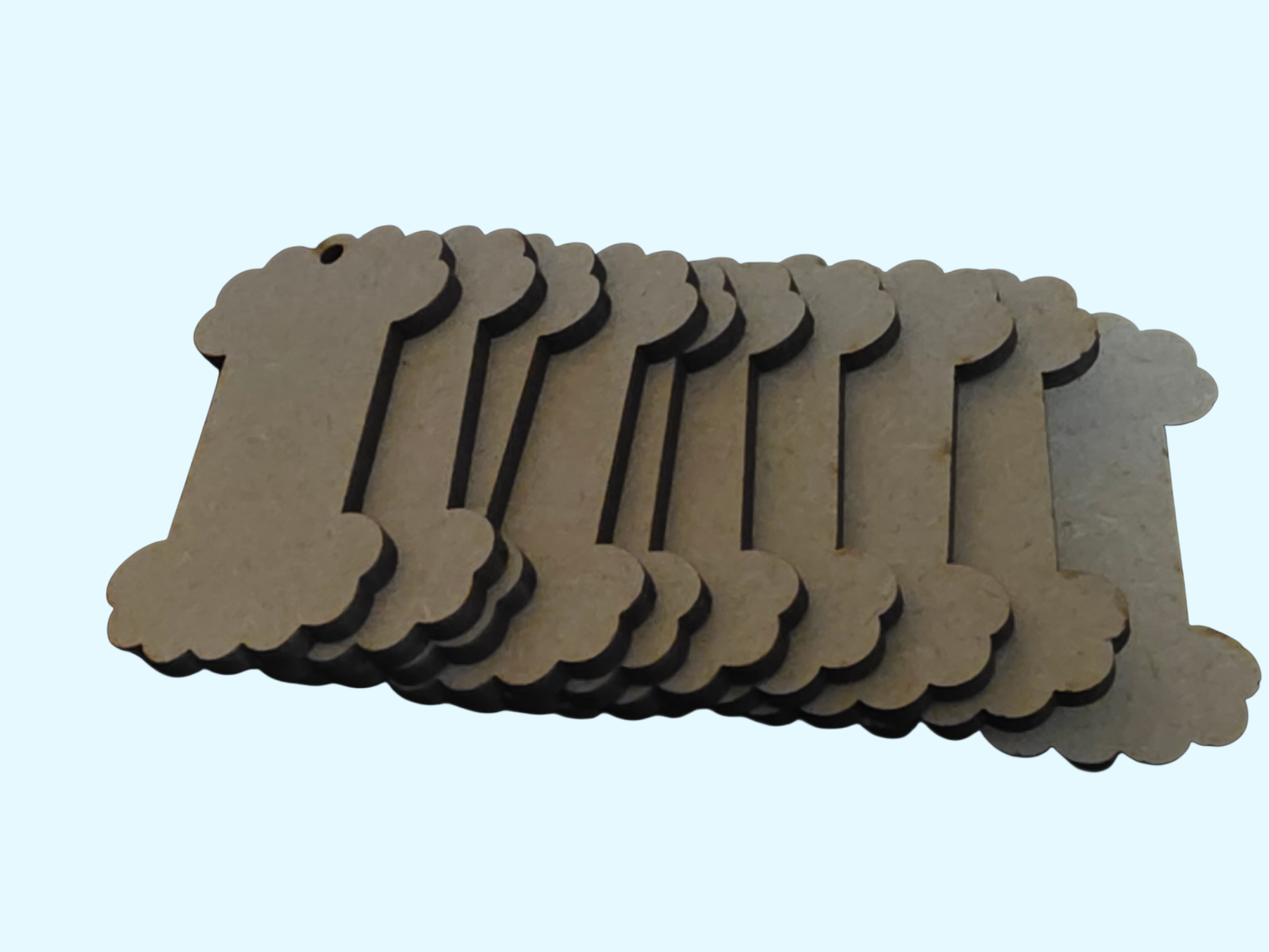 10 Wooden Embroidery Floss Bobbins Laser Cut MDF Thread Organisers