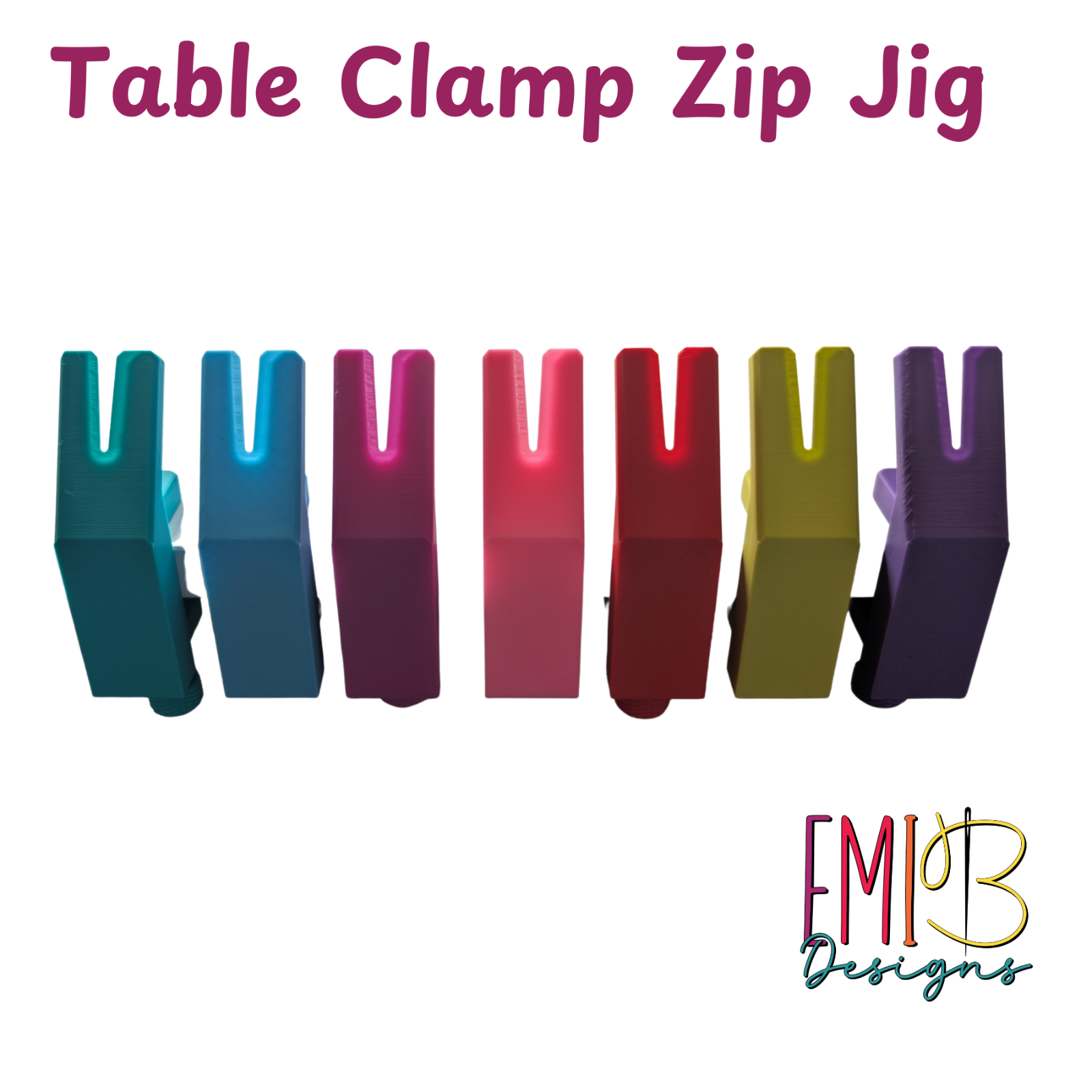 Zip Zipper Jig Table Clamp Easily Add Zip Pulls Zip Tape Genuine Emi B Designs