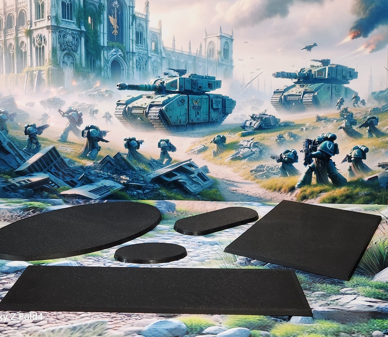 Wargaming Bases 75 x 25mm Rectangle PLA for War Gaming Tabletop Games