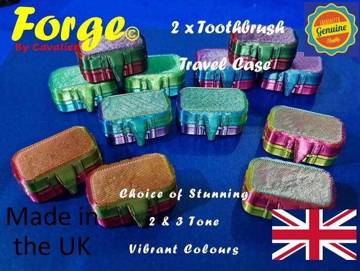 2 x Toothbrush Case Travel Cover Holder Portable Camping Plastic Brush Box Head