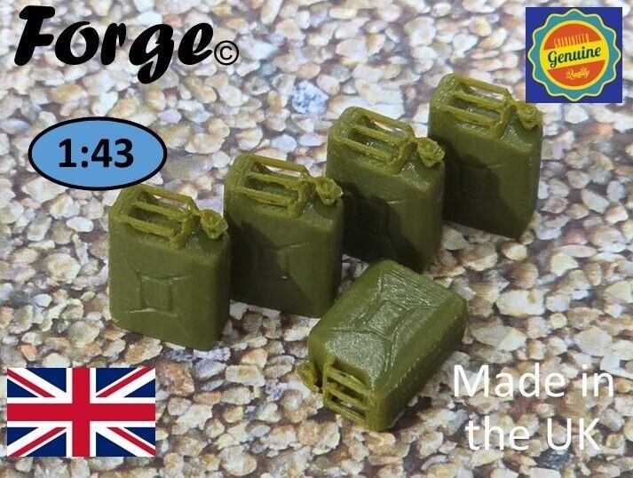 Jerry Can 20L x 5 1:43 Scale 0 Gauge Model Miniature Diorama Scenery