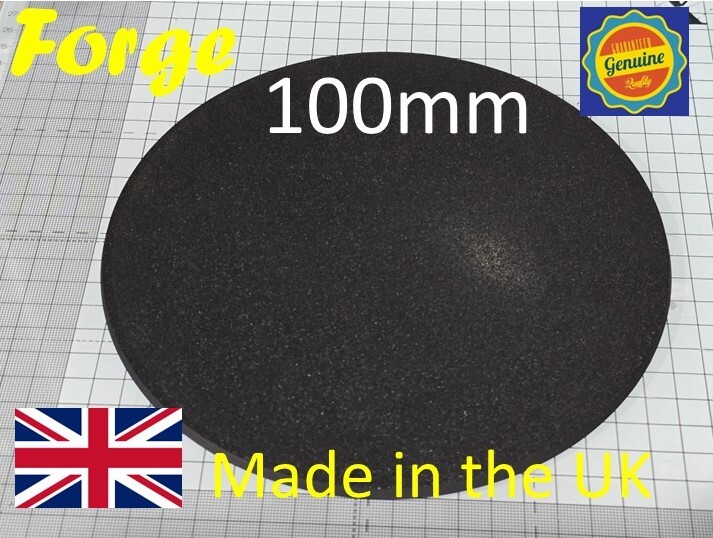 Wargaming Bases 100mm Round Durable Plastic for War Gaming Tabletop Games