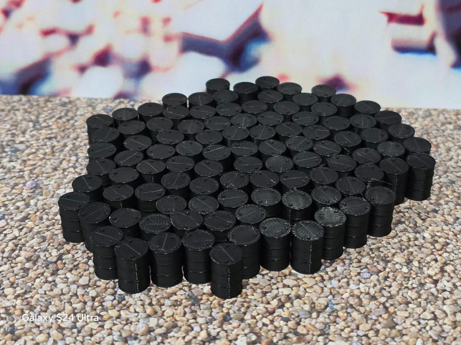 Oil Drum Barrels OO Gauge New Black 1:76 Scale Models Train Railway 100 Pack