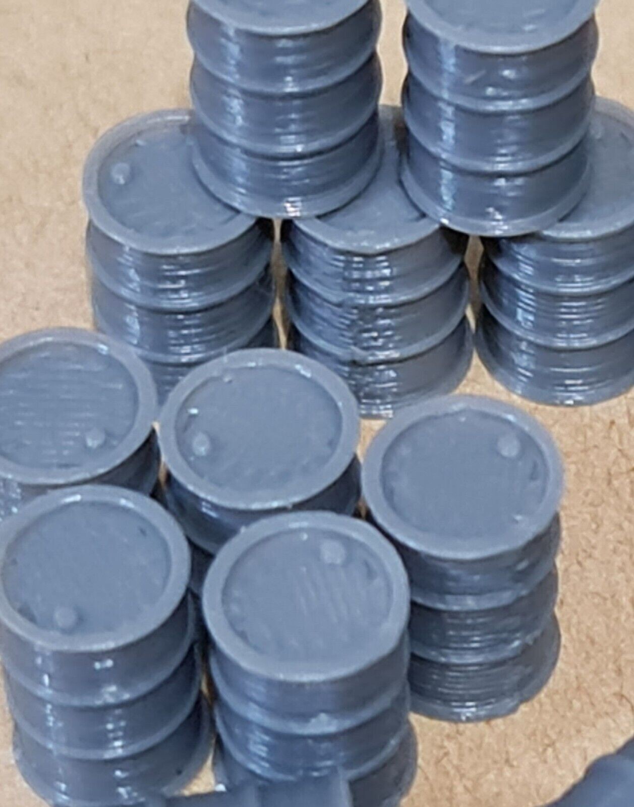Oil Drum Barrels OO HO Gauge New Grey 1:76 Scale Models Train Railway (18 Pack)