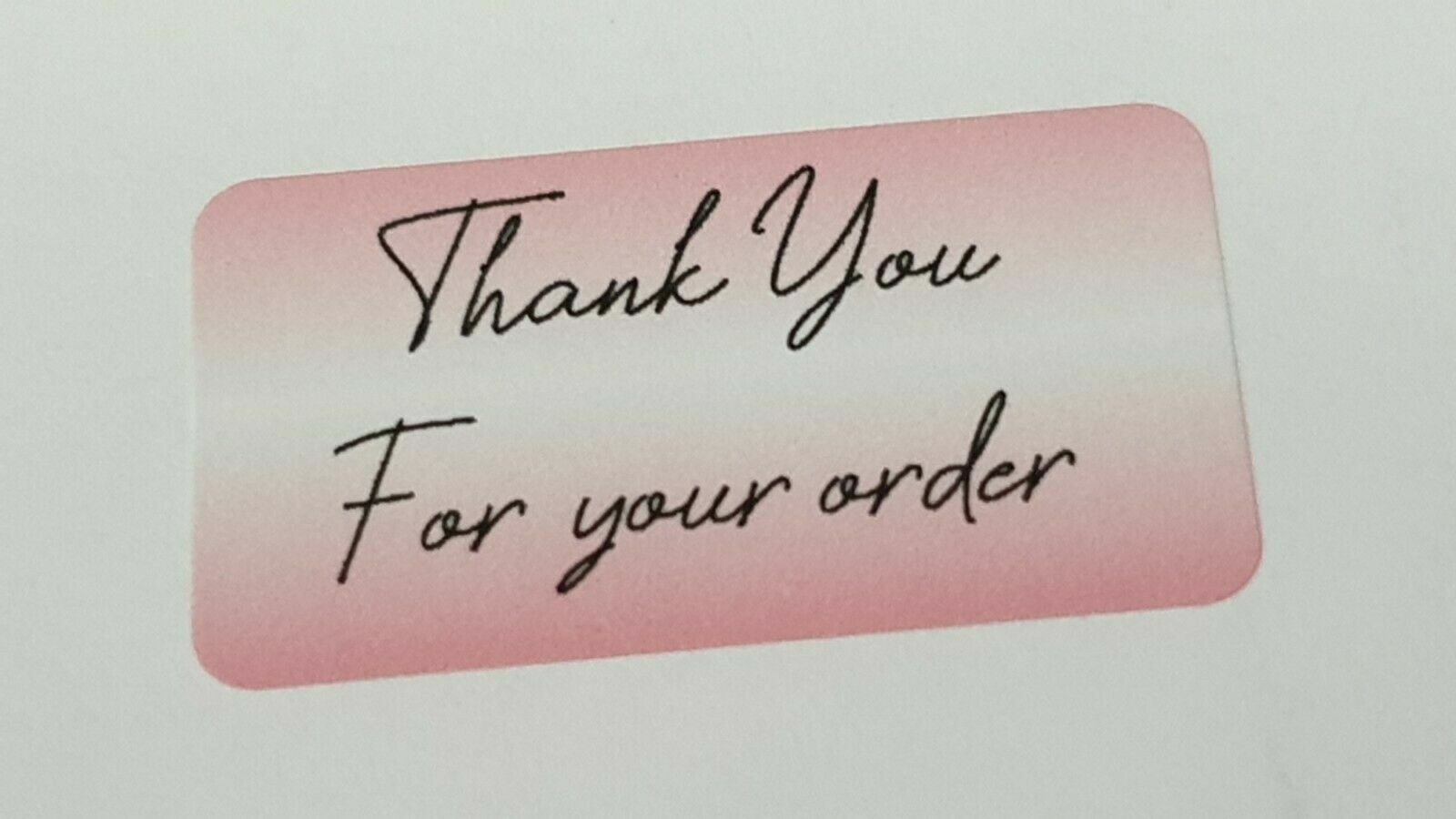 325 x Thank You for Your Order Labels Strawberry Red Matte Labels Stickers