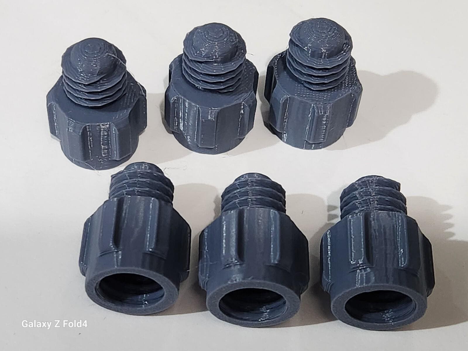 Pack of 6 Grey Silicone Sealer Sealant Mastik Tube Nozzle Screw Cap Tops