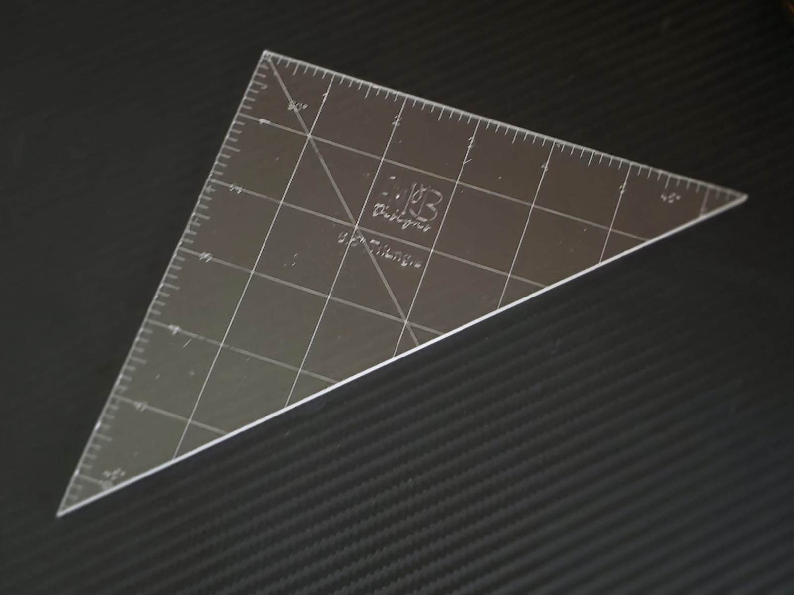 6.5 inch 45 degree angle Acrylic Sewing Ruler