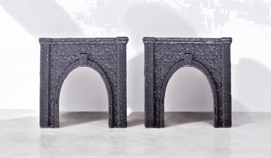 T Gauge Tunnel Single Track Stone Portal Model Railway Train Layout 1:450 Scale