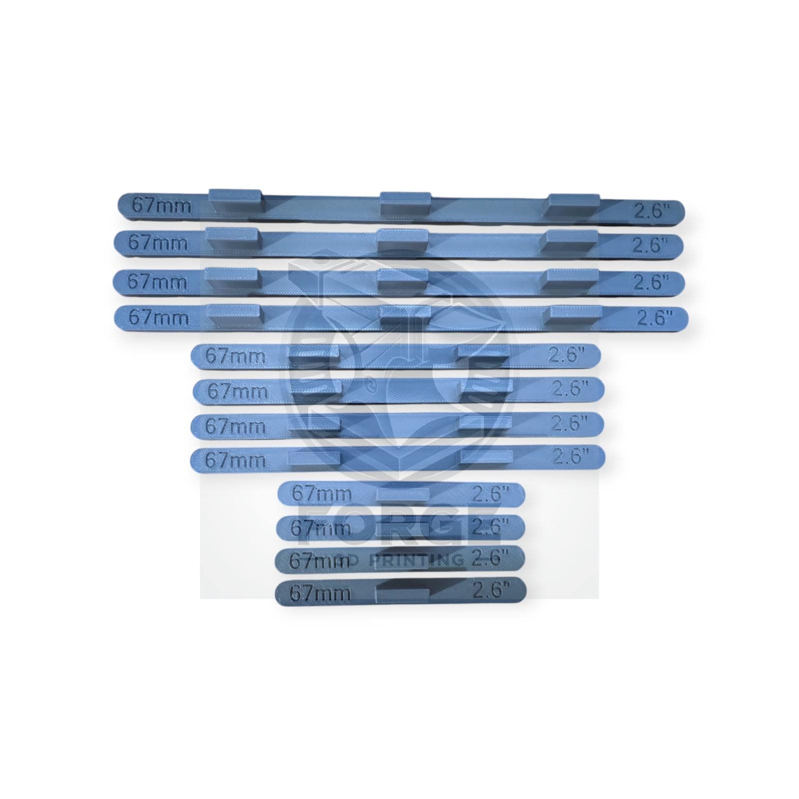 Parallel Track Tools Model Railway New Multi Track 12 Pack Grey 67mm OO/HO Gauge