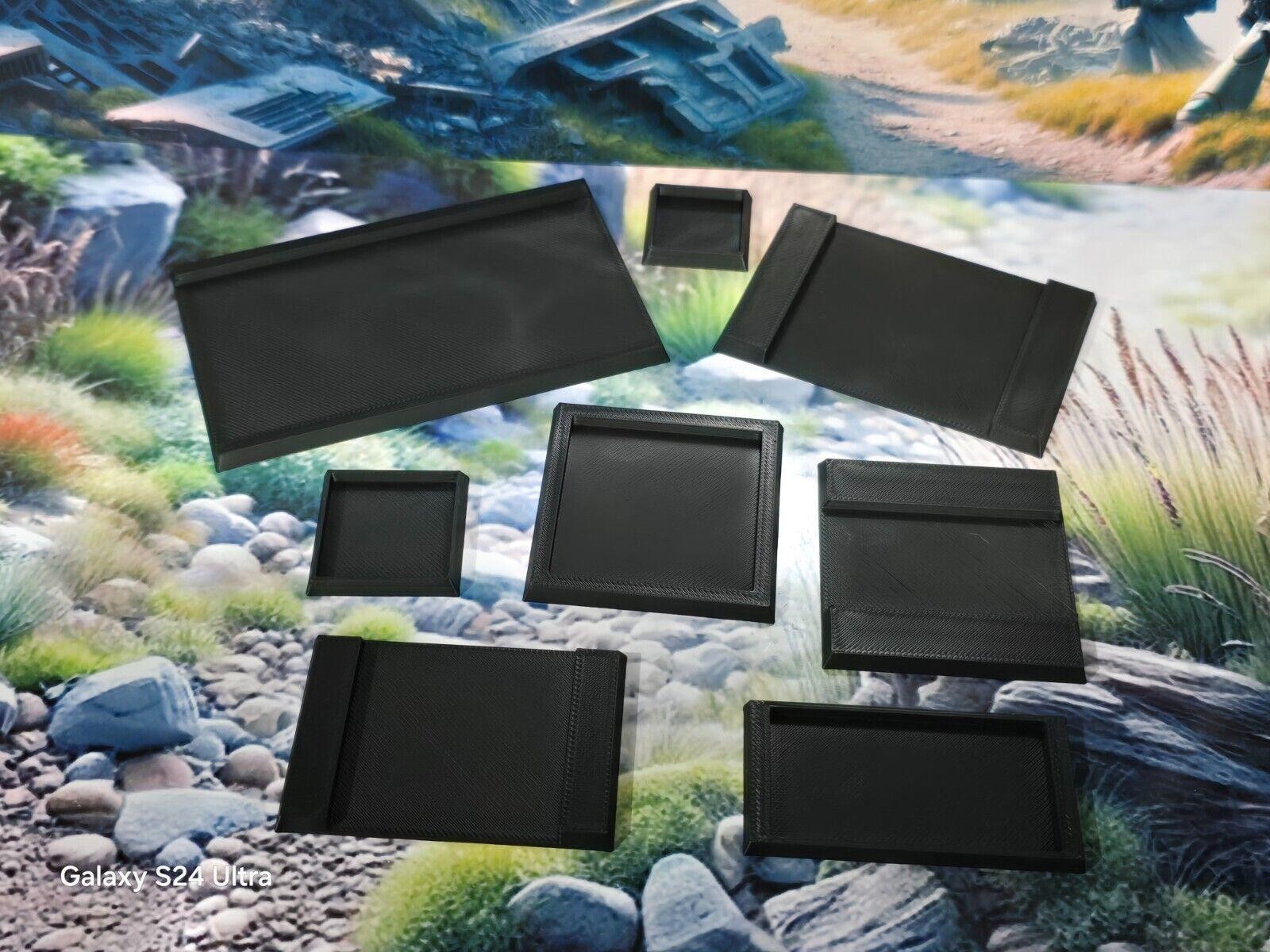 Wargaming Base Adaptors Convertors All Sizes PLA for War Gaming Tabletop Games