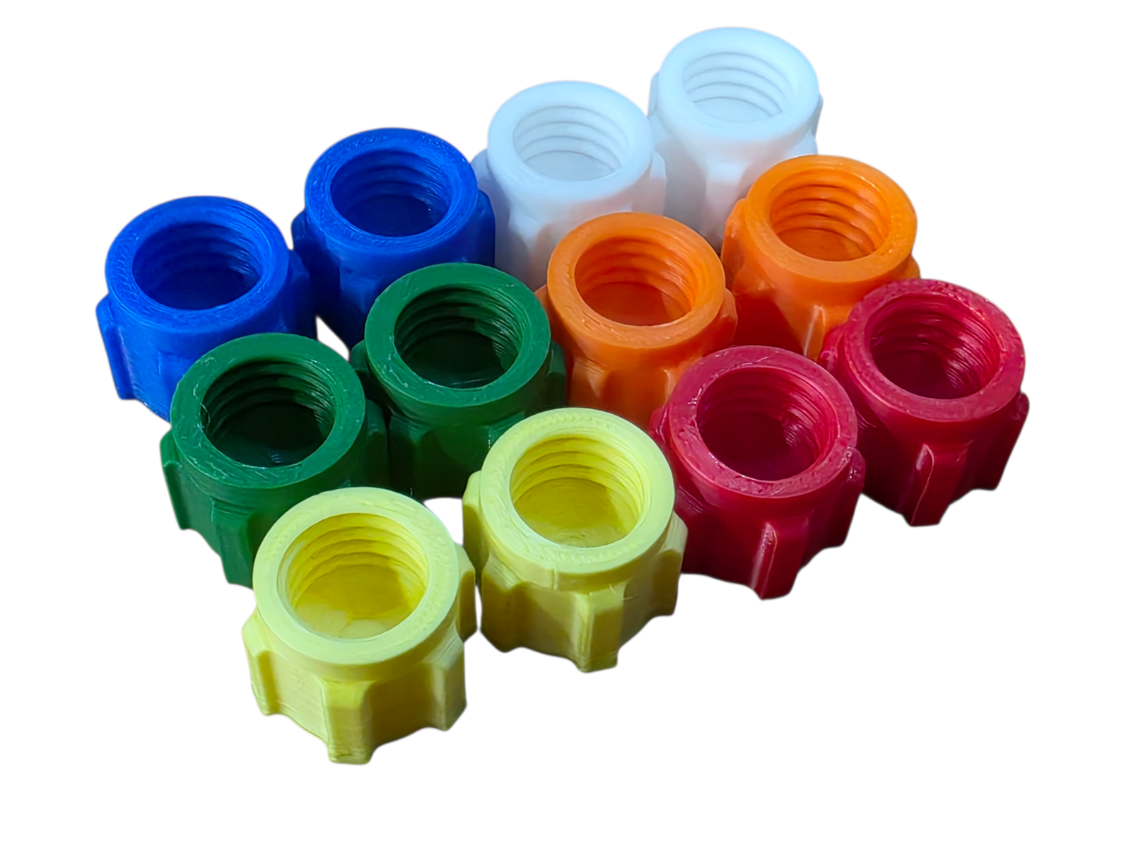 Silicone sealer sealant mastic tube nozzle mixed Colours screw cap pack of 12