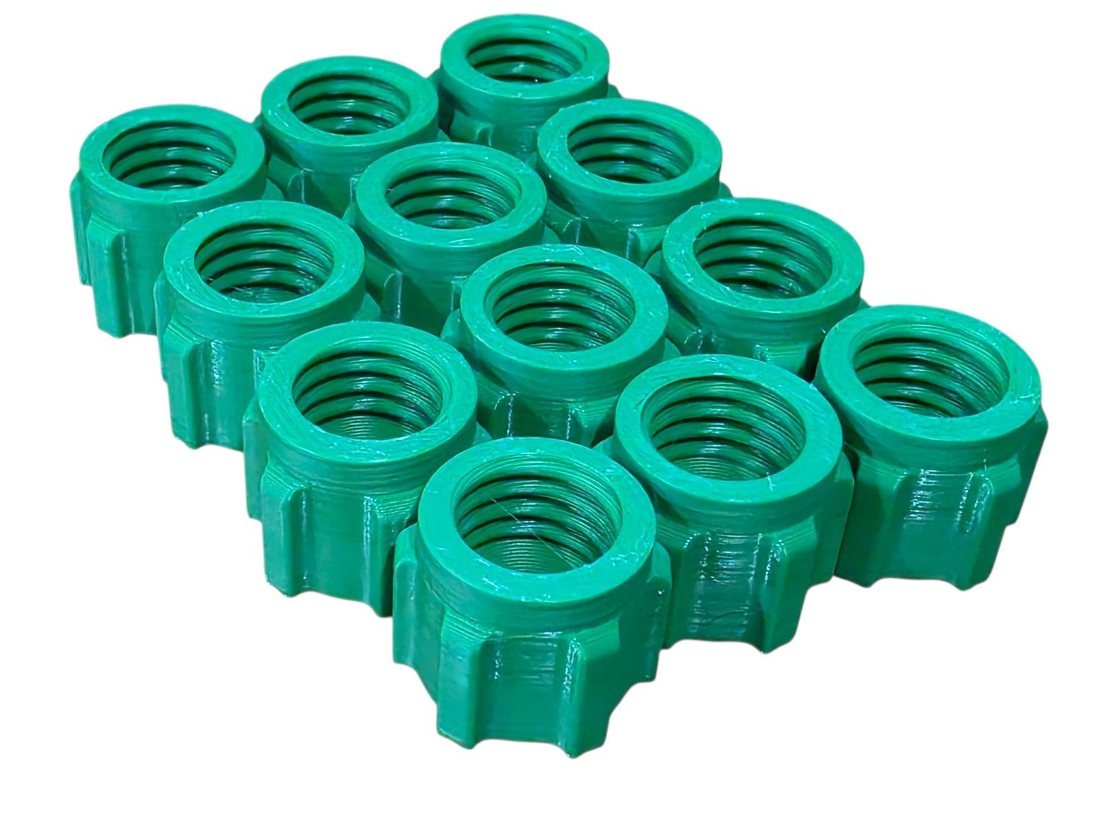 Silicone sealer sealant mastic tube nozzle green screw cap tops pack of 12