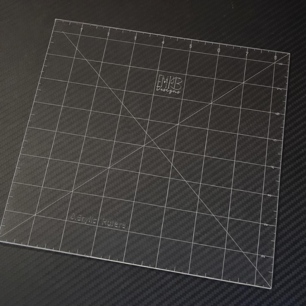 8.5 inch square Acrylic Sewing Ruler
