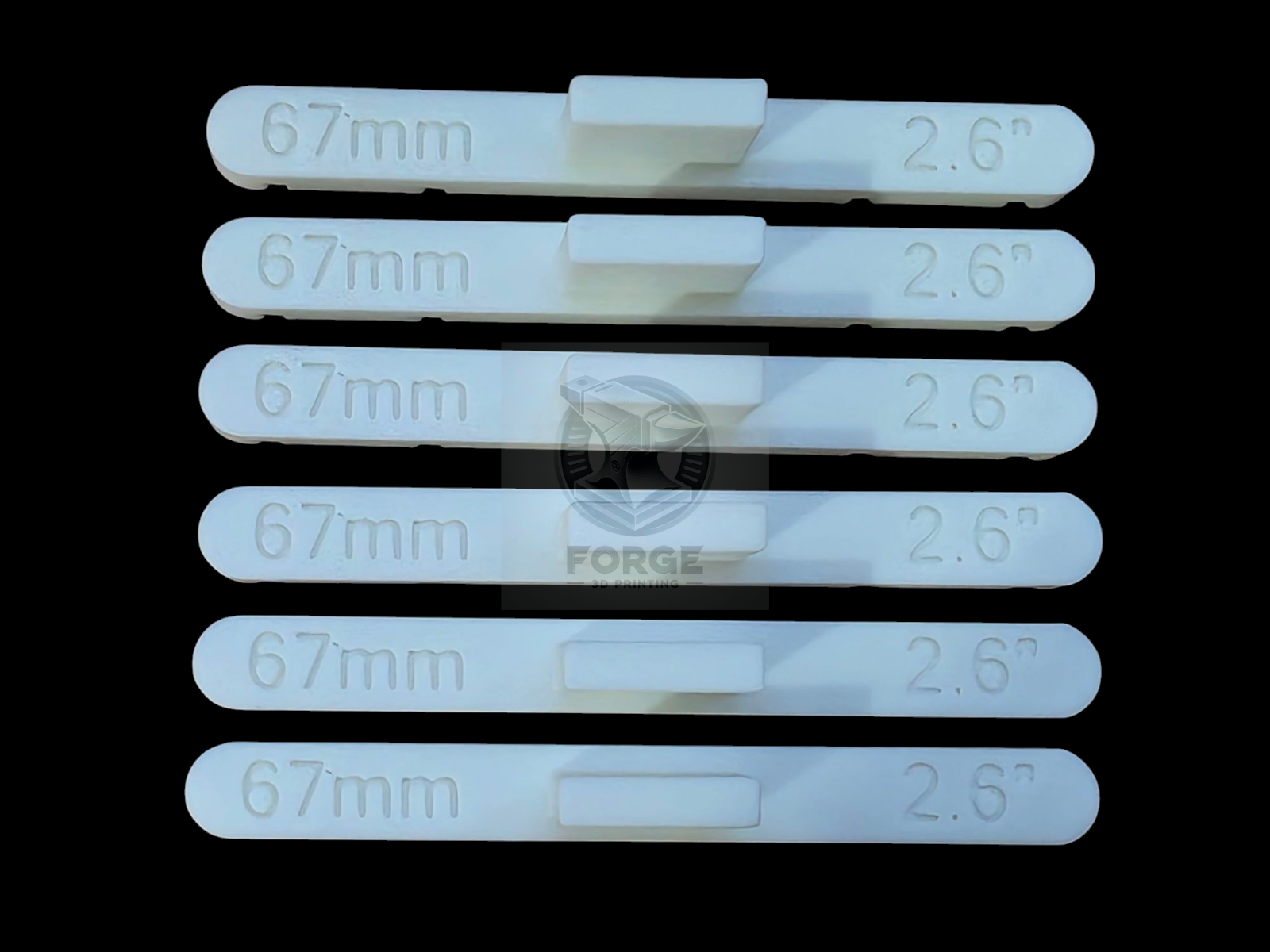 Parallel Track Tools Model Railway Train New 6 Pack White 67mm OO/HO Gauge