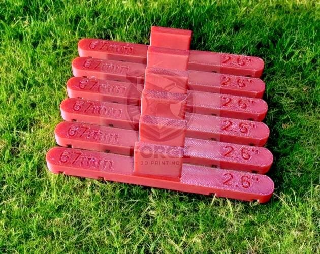 Parallel Track Tools Model Railway Train New 6 Pack Red 67mm OO/HO Gauge