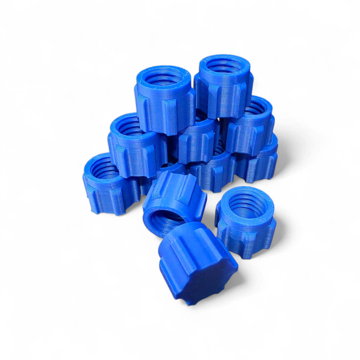 Silicone sealer sealant mastic tube nozzle blue screw cap tops pack of 12