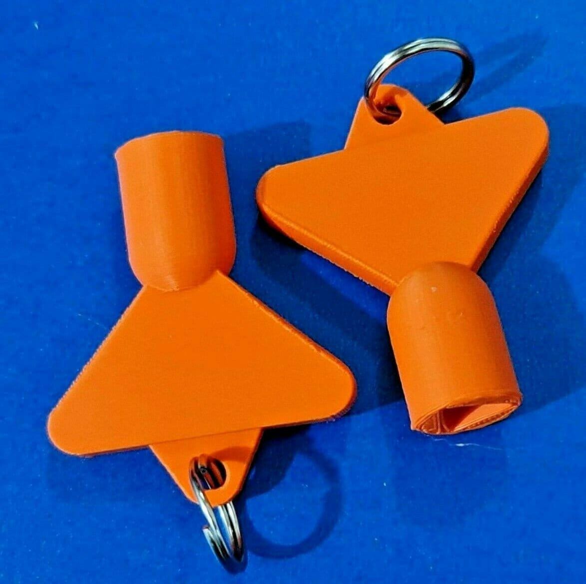 2 x Gas Electric Meter Box Utility Key Cupboard Orange PLA Plastic Biodegradable