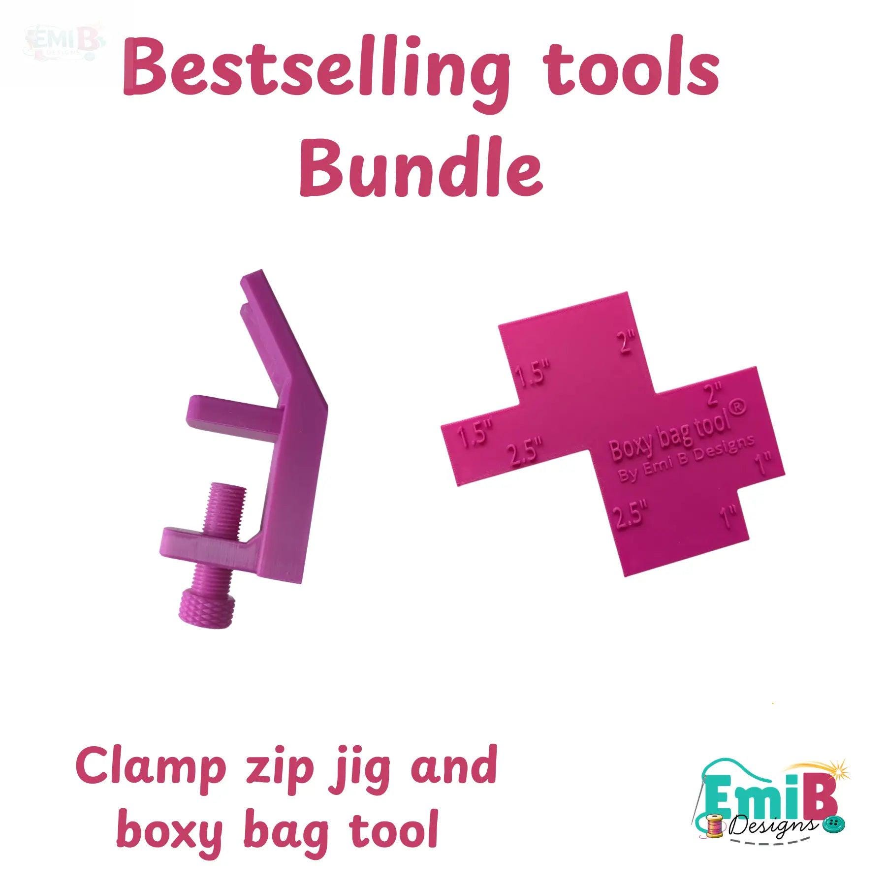 Bestselling tools Bundle. Clamp Zip Jig and Boxy Bag Tool