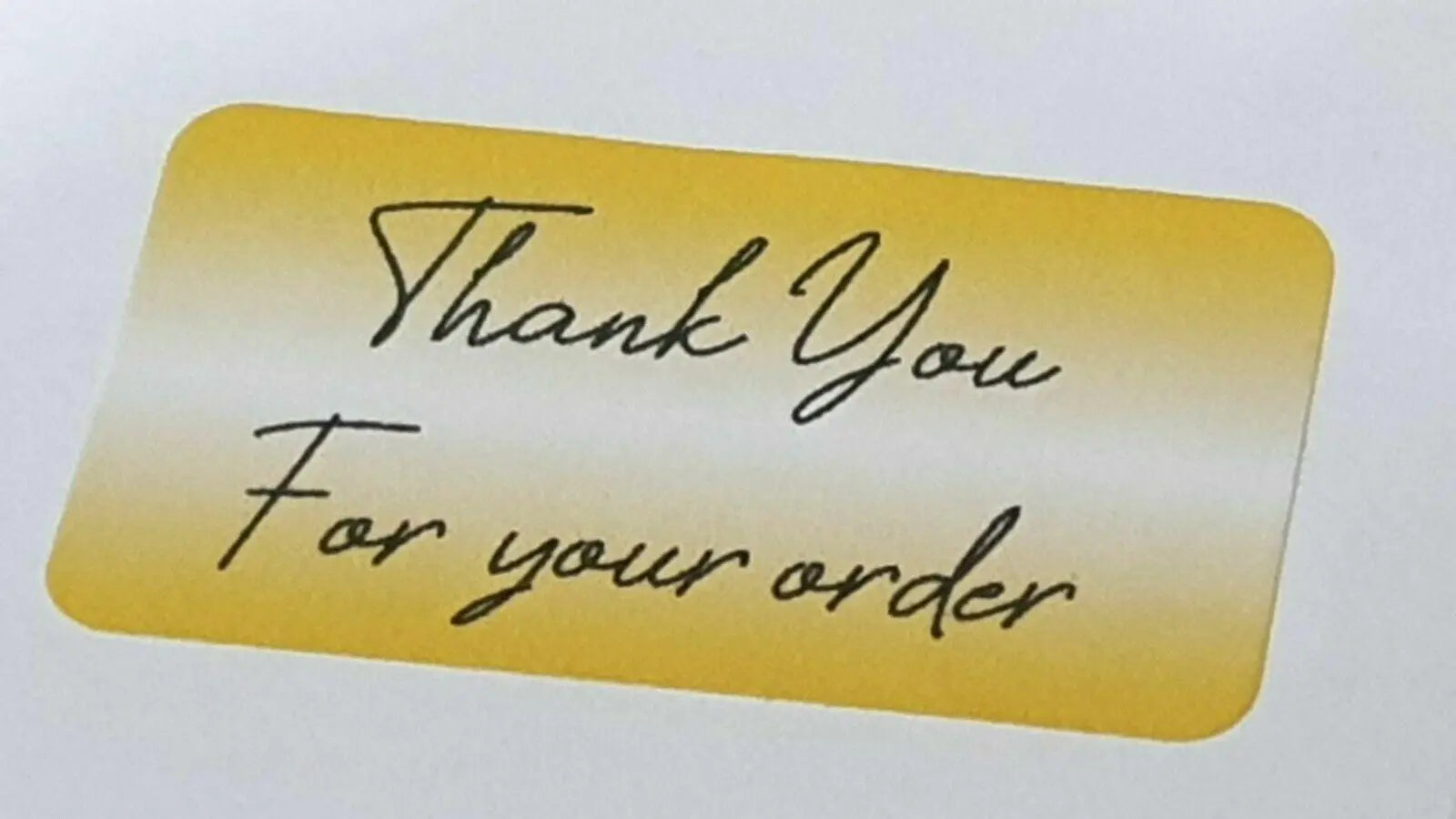 325 x Thank You for Your Order Labels Gold Ember Matte Labels Stickers