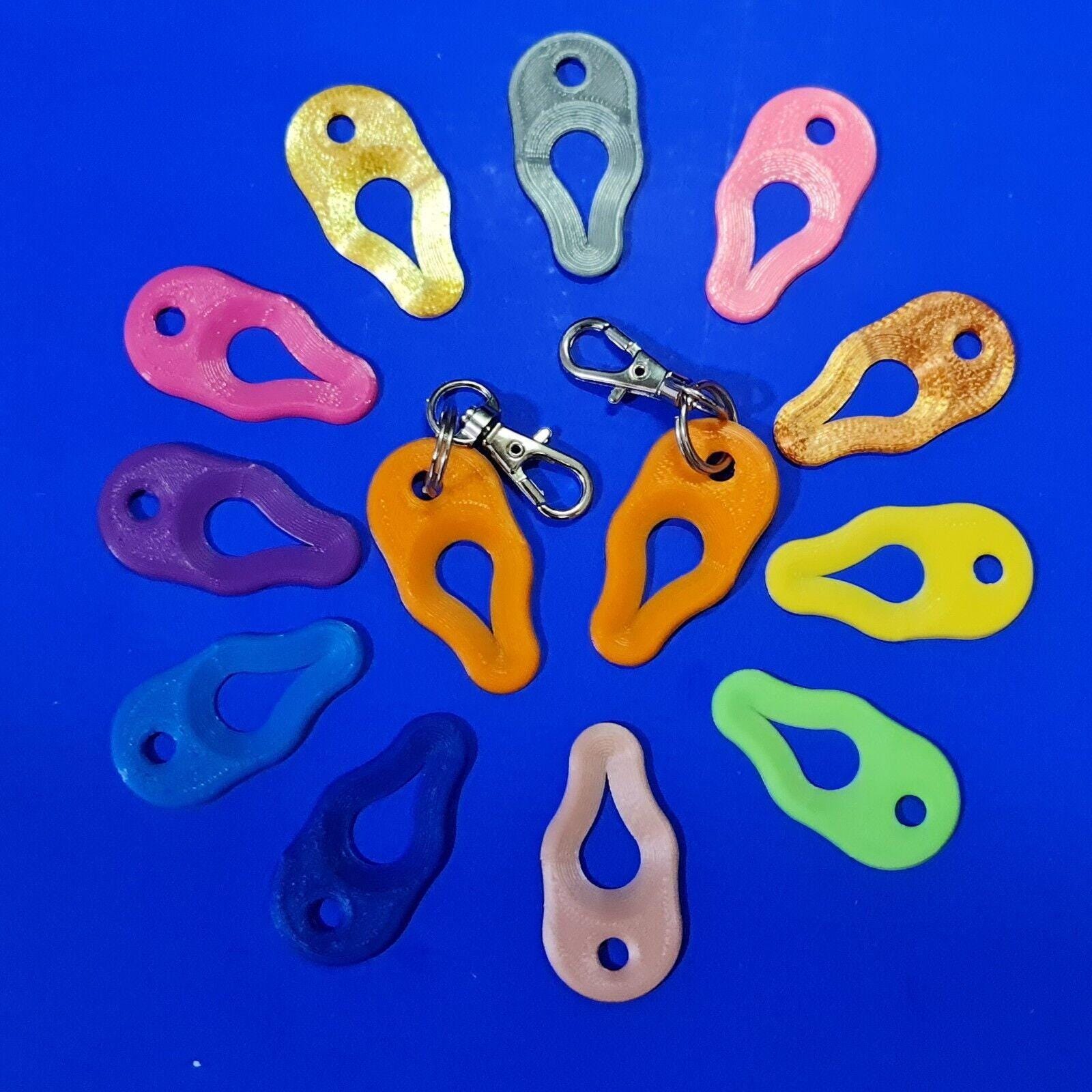 Key ring tick removal tools pla plastic biodegradable, dog cat horse