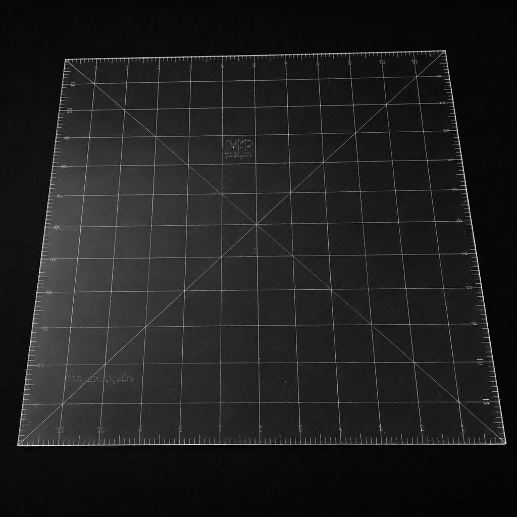 12 inch square Acrylic Sewing Ruler