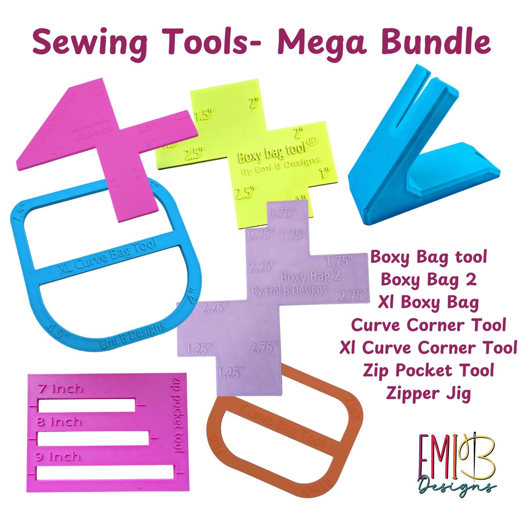 Sewing Tools Mega Bundle Sewing tools for Beginners Sewing rulers Bag Making tools Sewing for Beginners