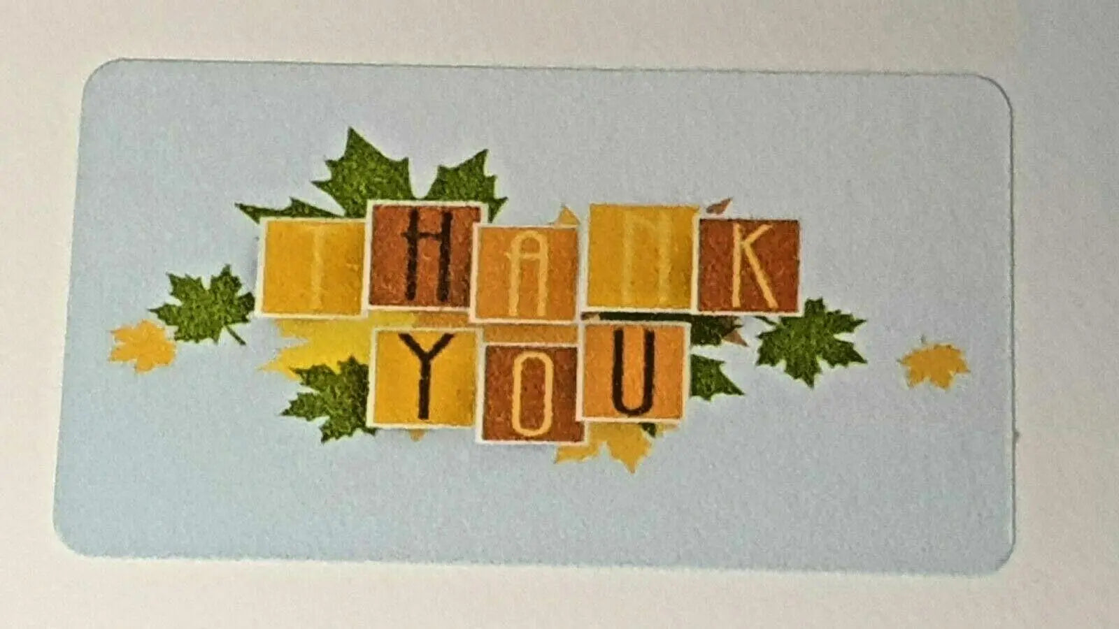 325 x Thank You Sticky Labels Autumn Fall Leaves Matte Labels Stickers T4