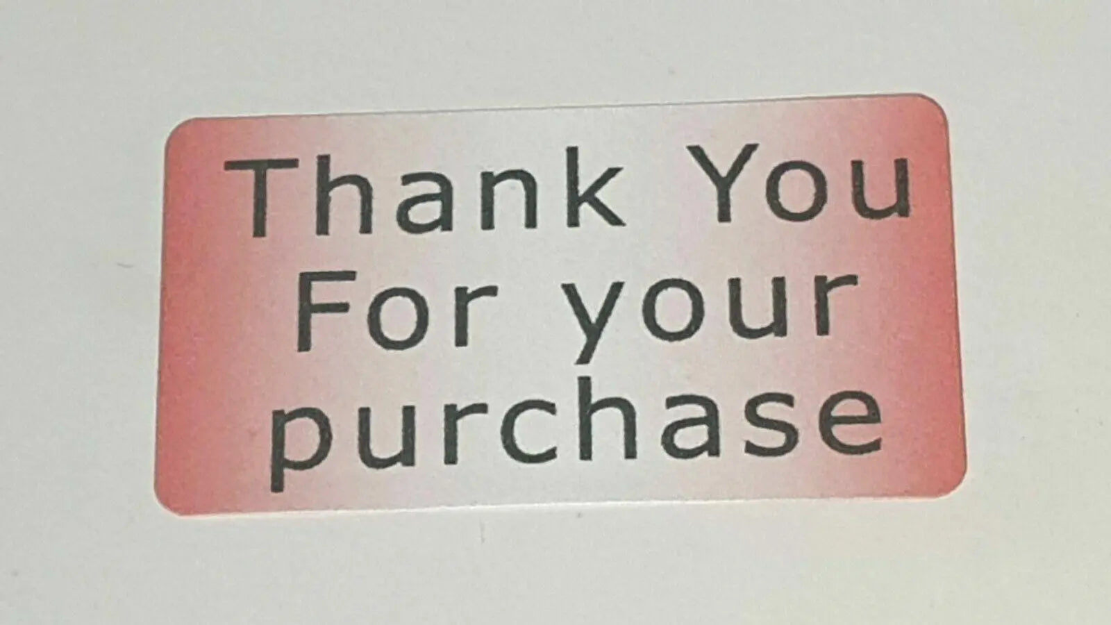 325 x Thank You for Your Purchase Labels Red Lust Matte Sticky Labels Stickers