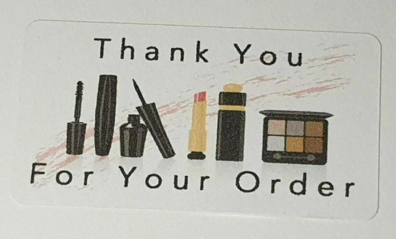 325 x Thank You for Your Order Labels Makeup Make-up Avon Matte Labels Stickers