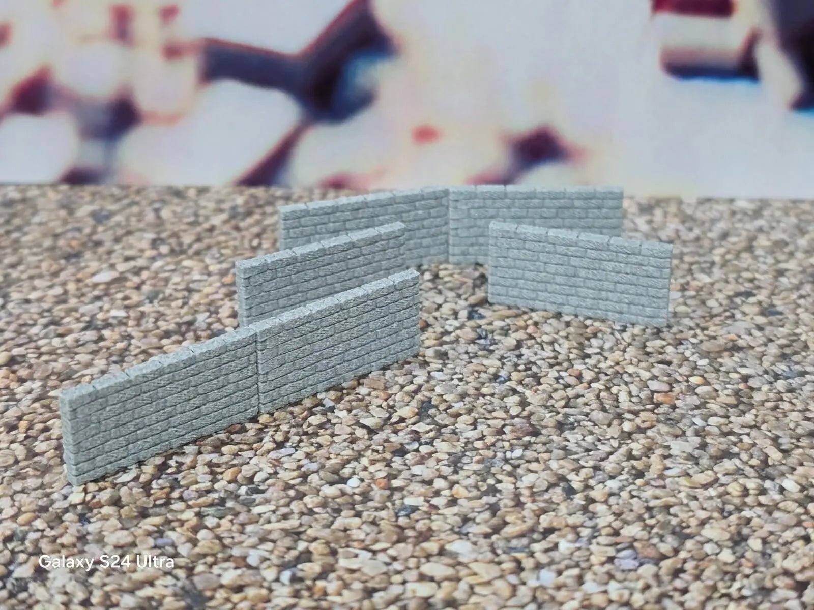 New Grey Stone Walls OO Gauge 1:76 Scale Models Train Railway 6 Pack