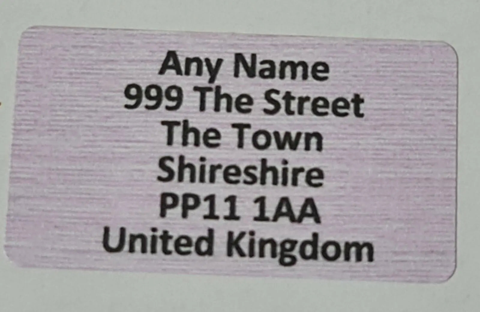 260 x Mini Linen Effect Pastel Colours Personalised Name & Address Sticky Labels