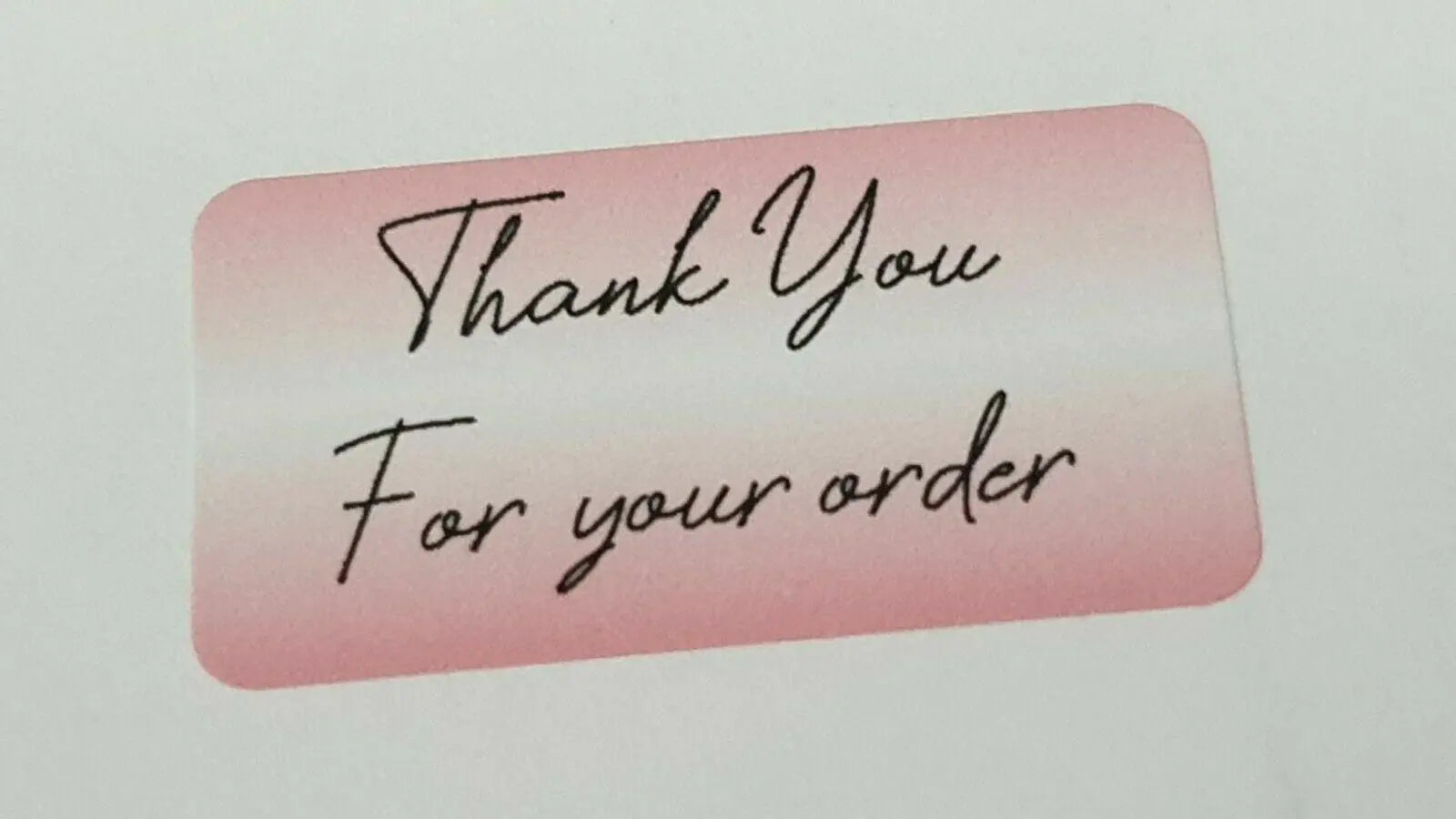 325 x Thank You for Your Order Labels Strawberry Shortcake Matte Labels Stickers