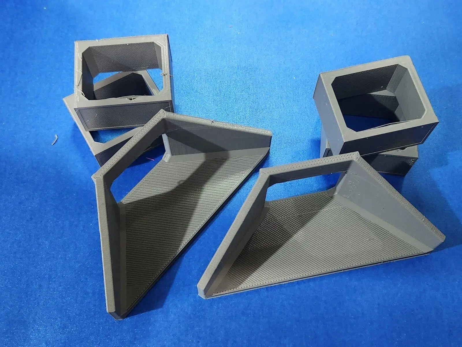 OO Gauge 1:76 Scale 6 Piece Culvert Set 2.5x2.0m in Concrete Grey, Water Outlet