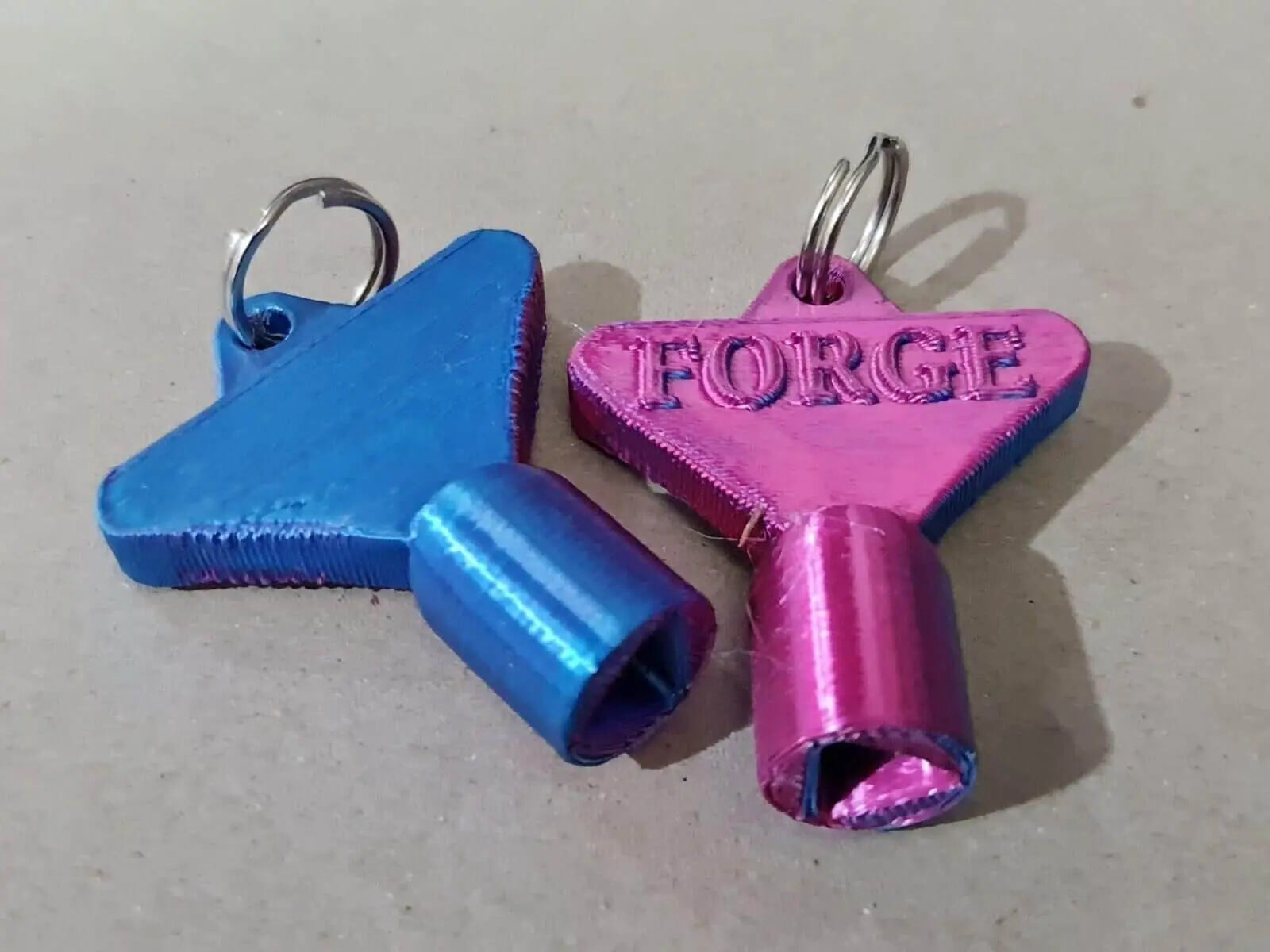 2 x gas electric meter box utility key cupboard two tone pla biodegradable