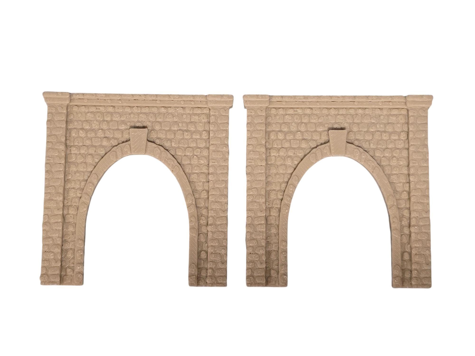 Z Gauge Tunnel Single Track Stone Portal Model Railway Train Layout 1:220 Scale